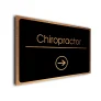 Chiropractor Sign Directional Sign - Brushed Metal Finish