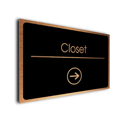 Closet Directional Sign
