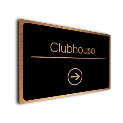 Clubhouse Directional Sign