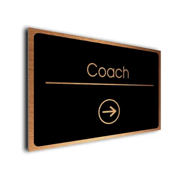 Coach Directional Sign