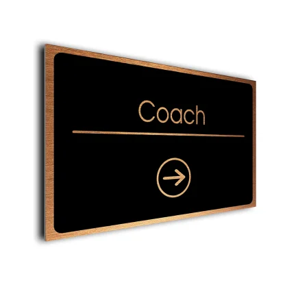 Coach Directional Sign