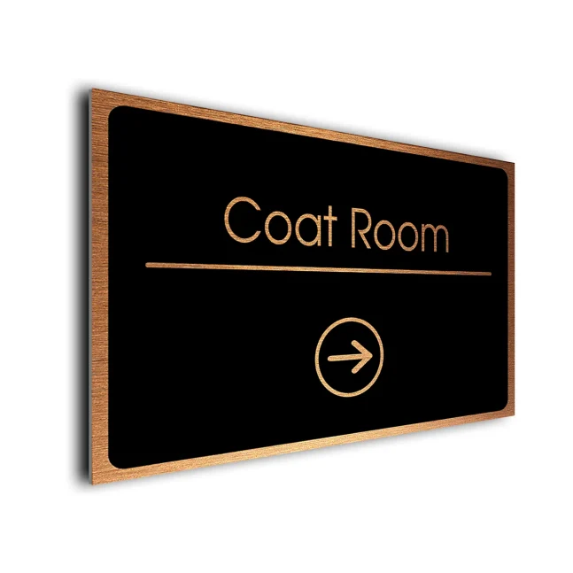 Coat Room Directional Sign