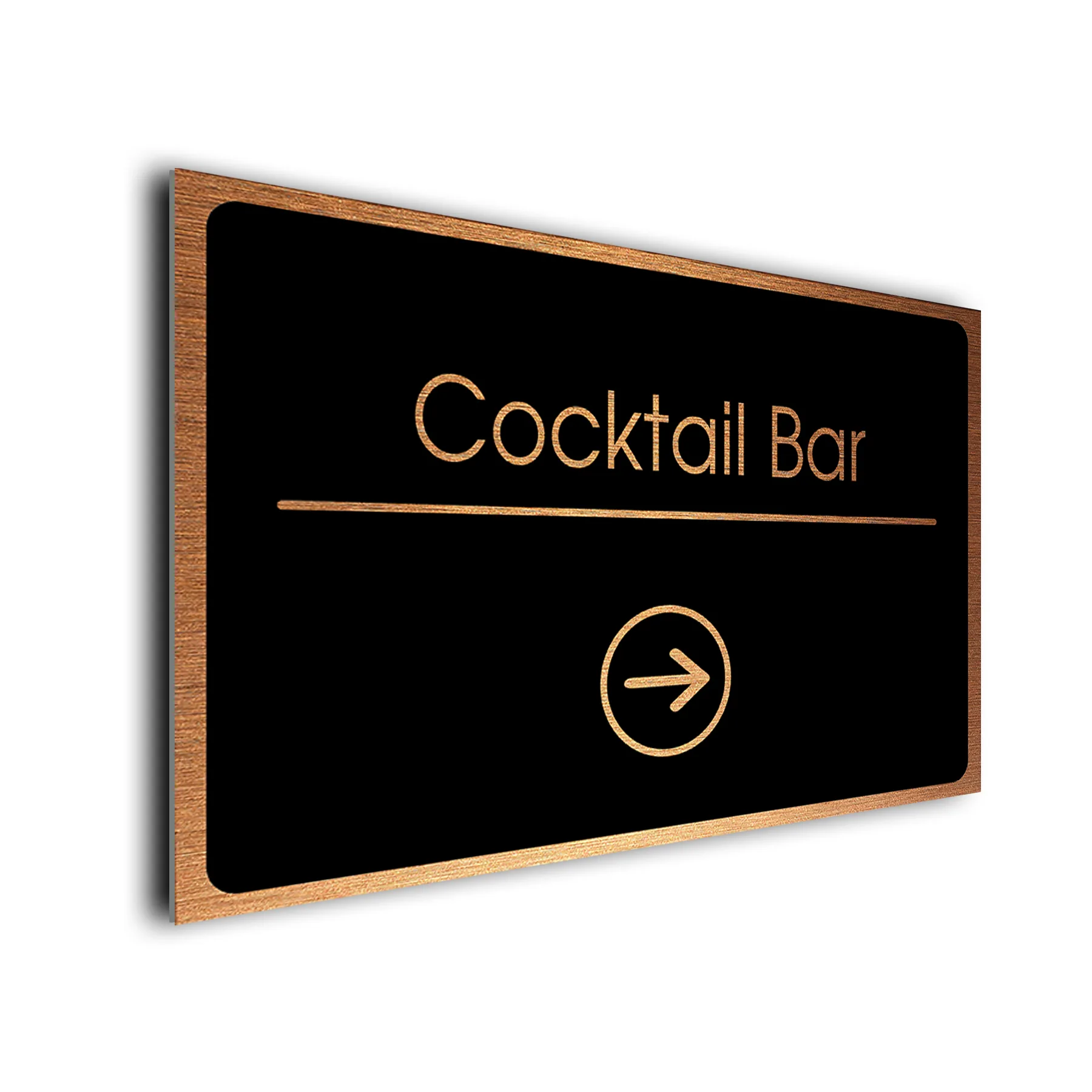 Cocktail Bar Directional Sign