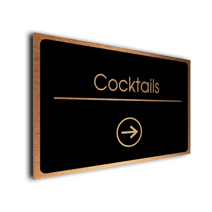 Cocktails Directional Sign