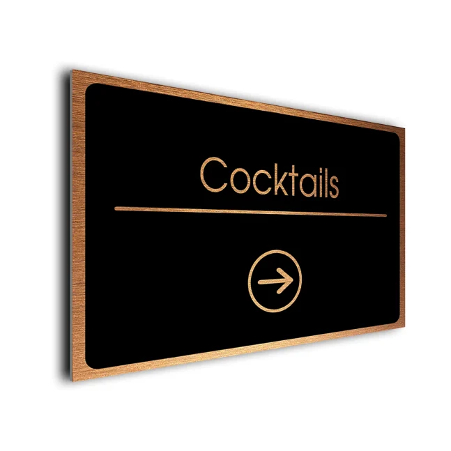Cocktails Directional Sign
