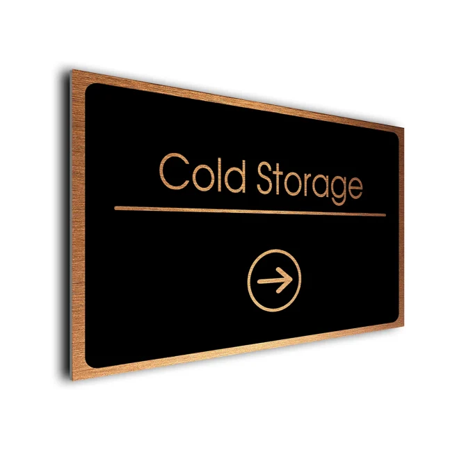 Cold Storage Sign Cold Storage Directional Sign
