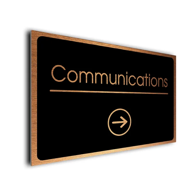 Communications Directional Sign