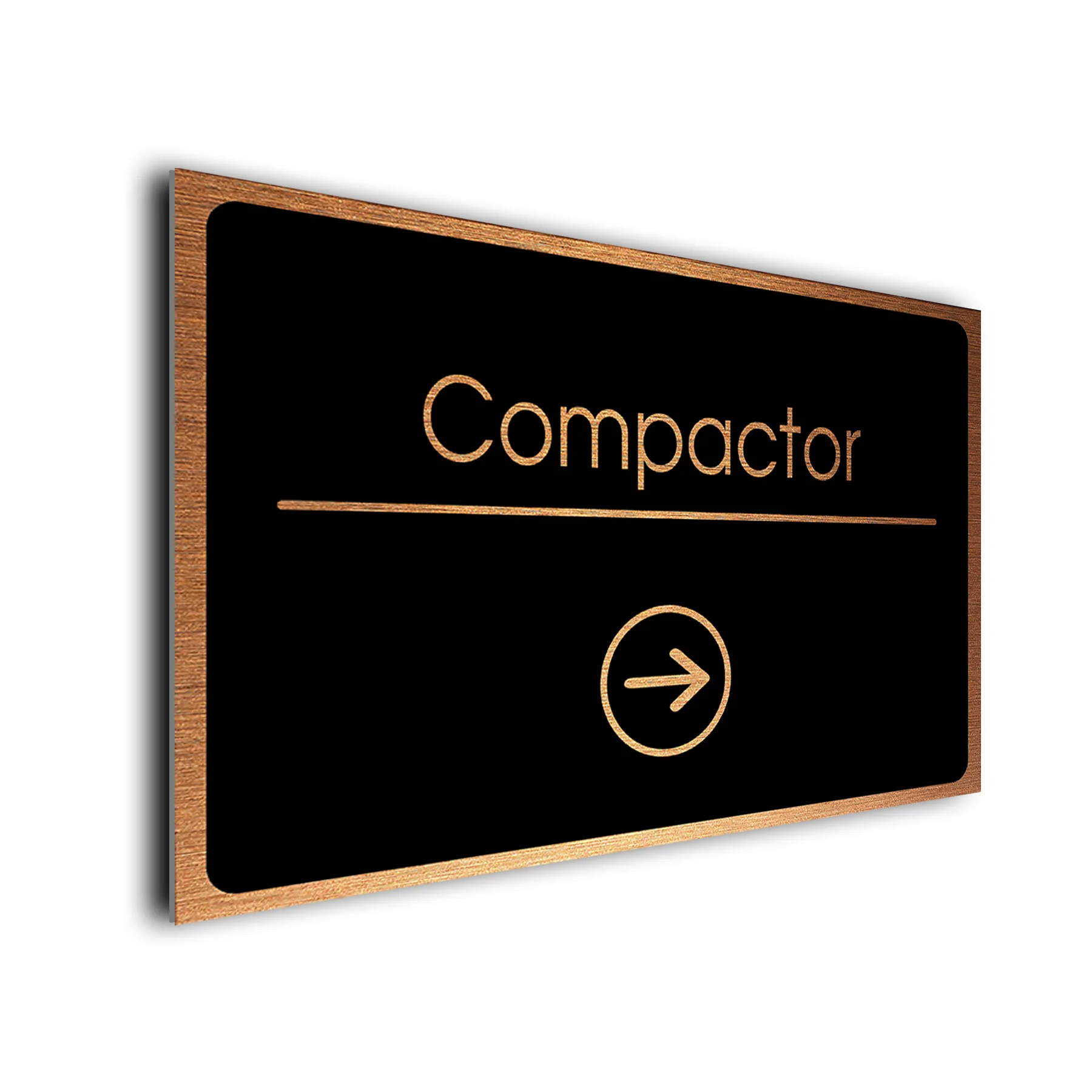 Compactor Directional Sign