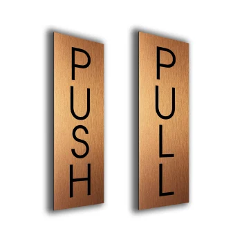 PUPCB010923 Push Pull Door Sign