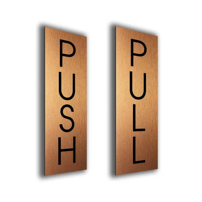 PUPCB010923 Push Pull Door Sign