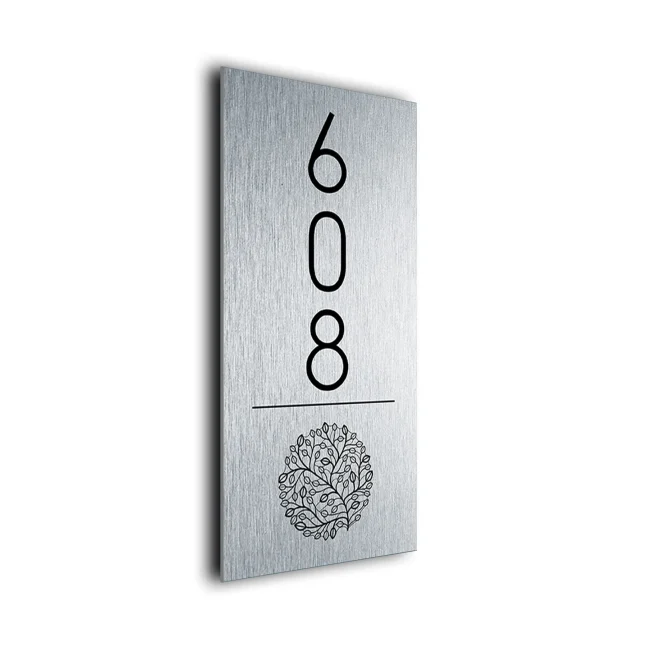 HDV121-SB 8x4 Decorative Room Number Sign