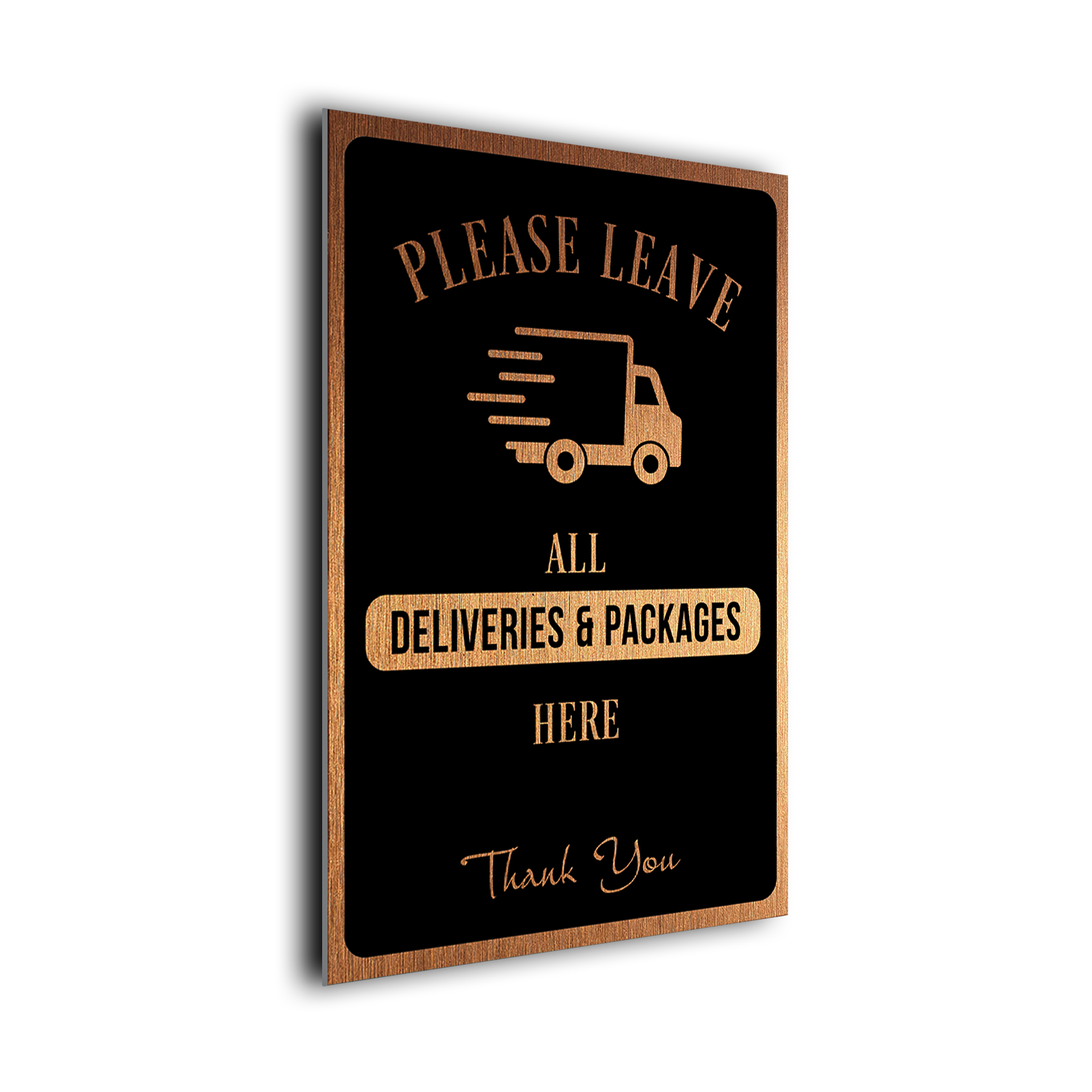 Please leave all Deliveries and Packages Here Sign