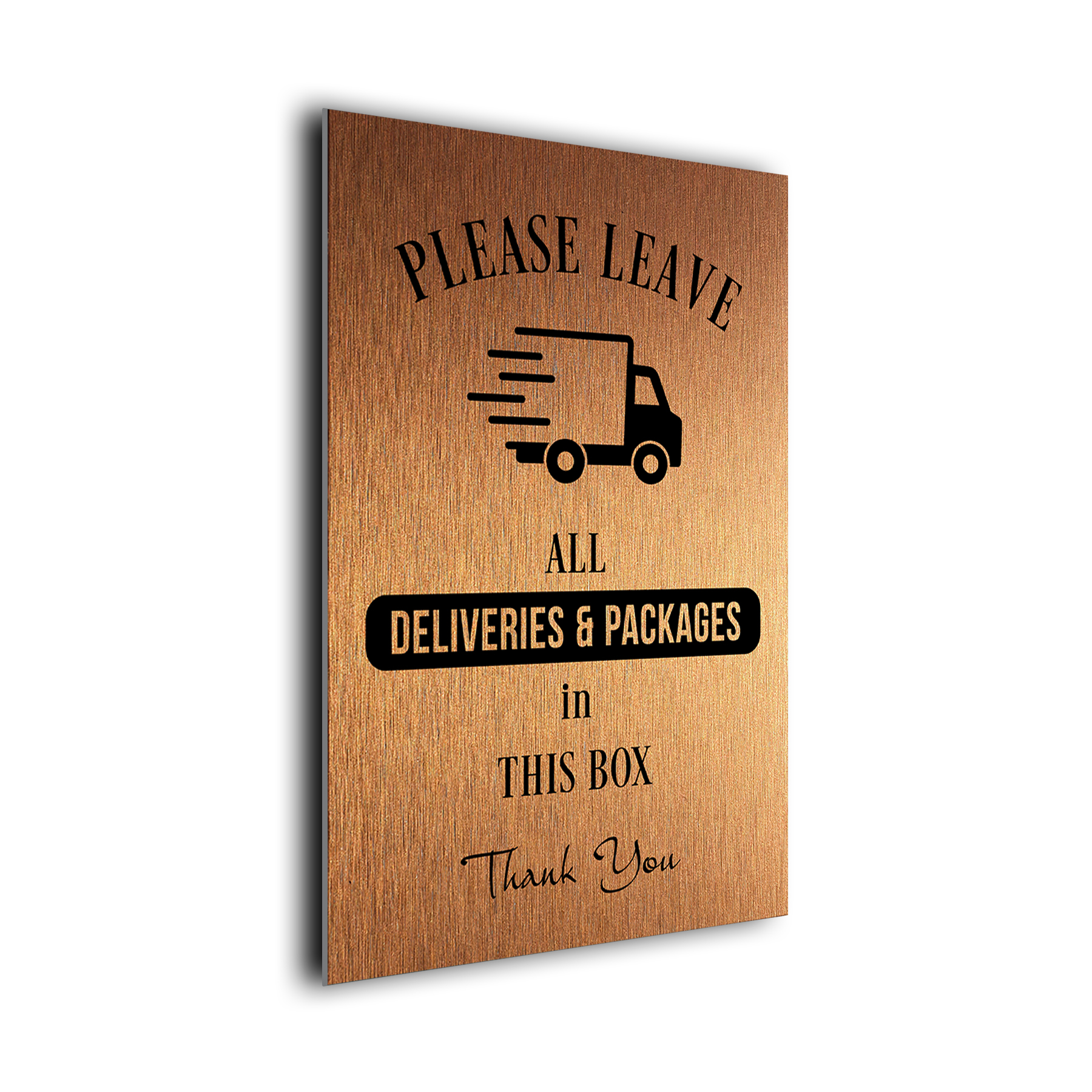 Please leave all Deliveries and Packages in This Box