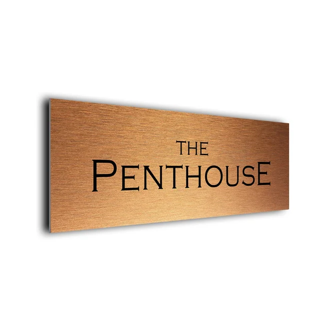 The Penthouse Sign PH112-CB Copper Penthouse sign
