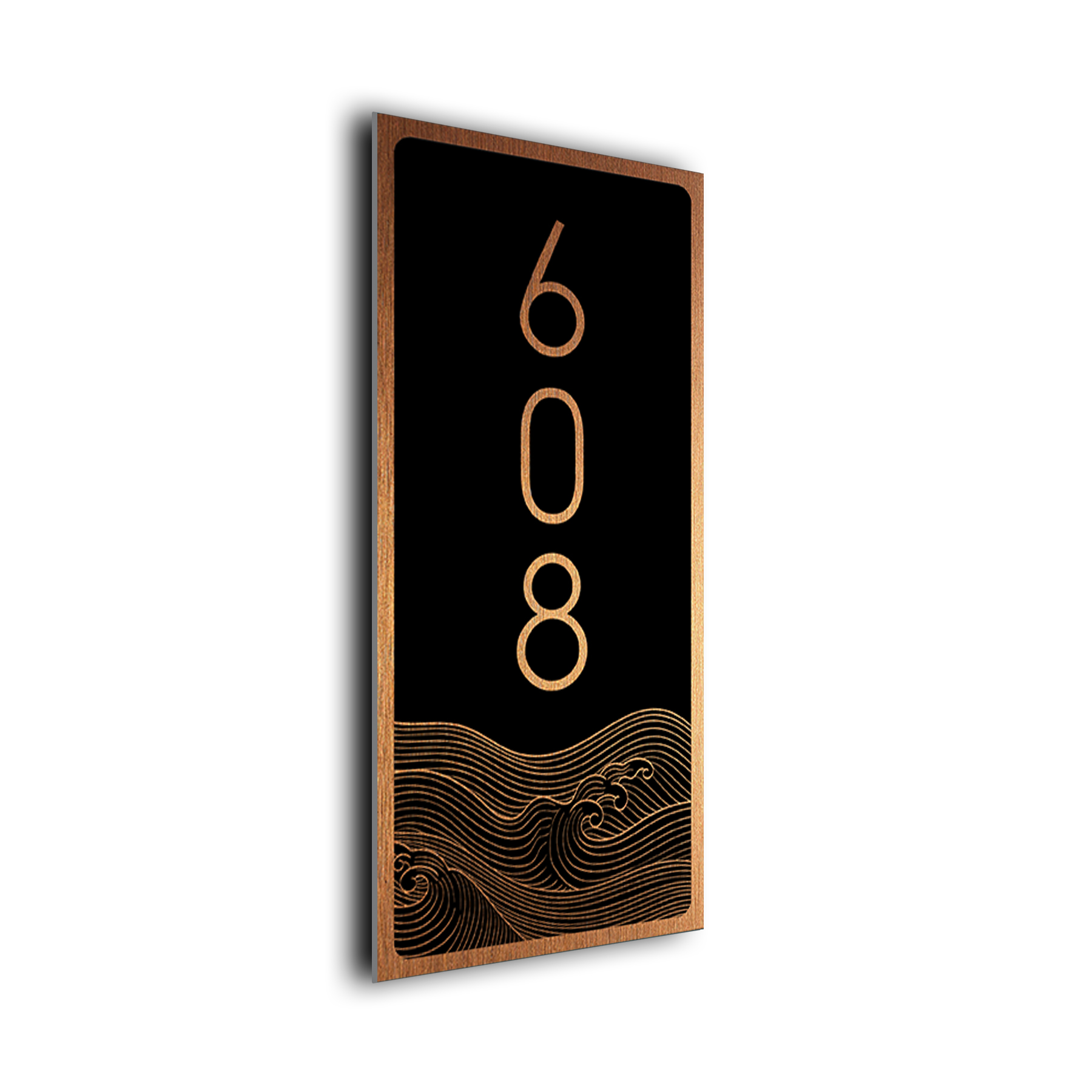 Modern Ornate Hotel Number Sign