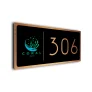 Modern Brushed Metal Door Number Signs
