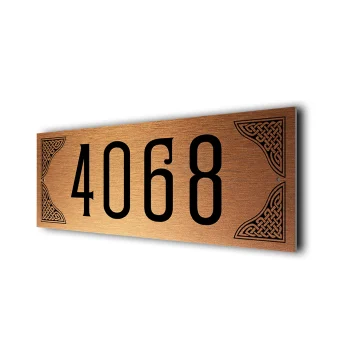 Celtic Design Address Sign