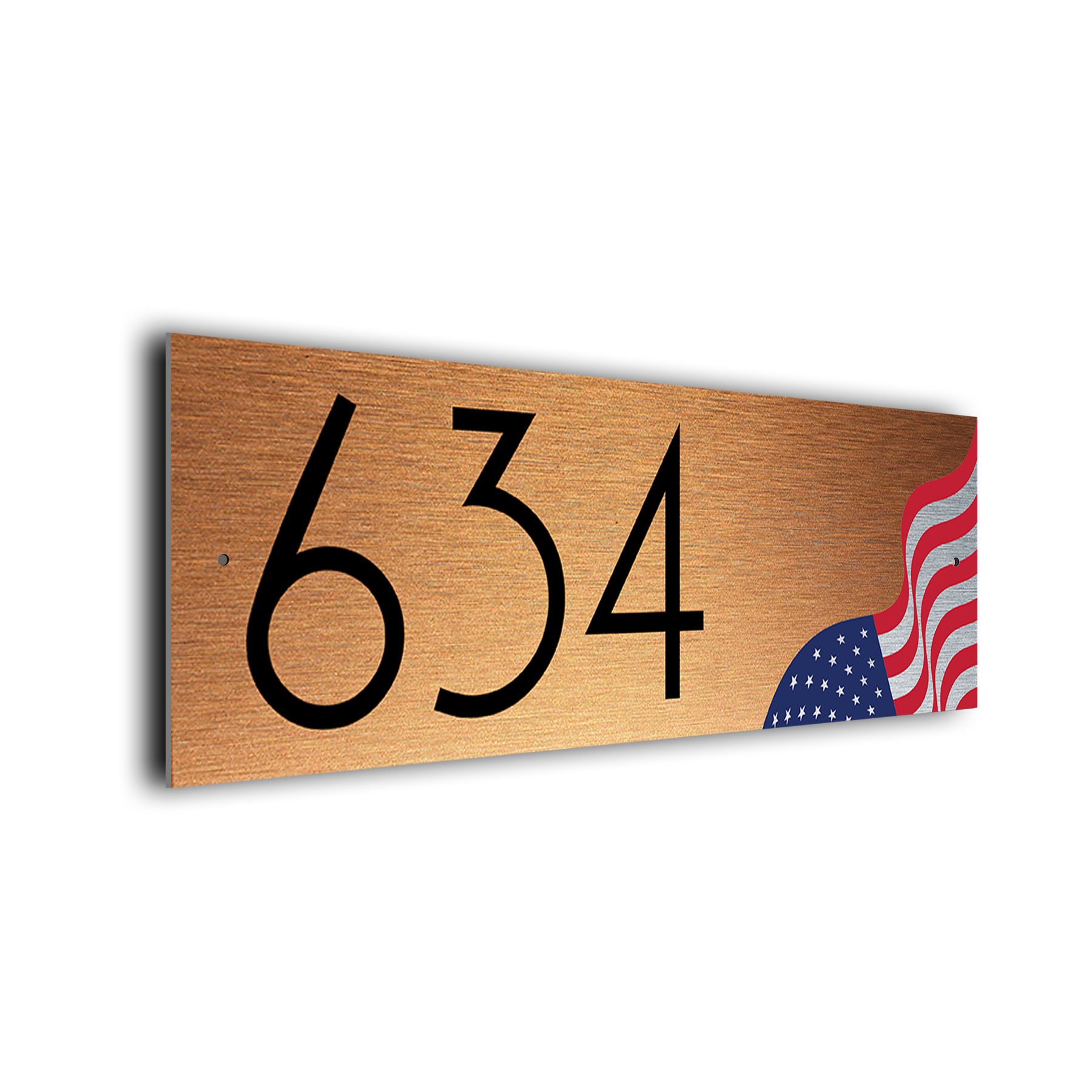 Personalized USA Flag Address Sign