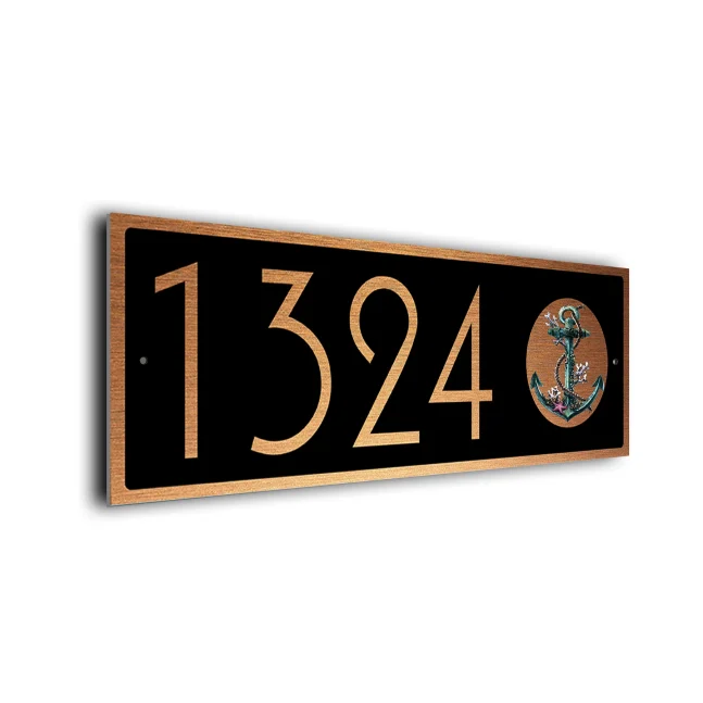 Custom Anchor Address Sign Personalized Anchor Address Sign