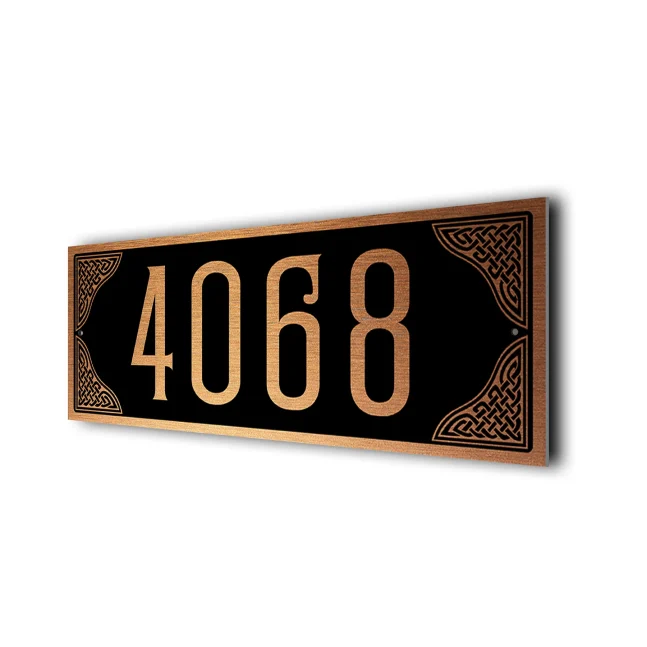 Custom Celtic Address Sign Celtic Design Address Sign