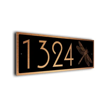 Personalized Dragonfly Address Sign