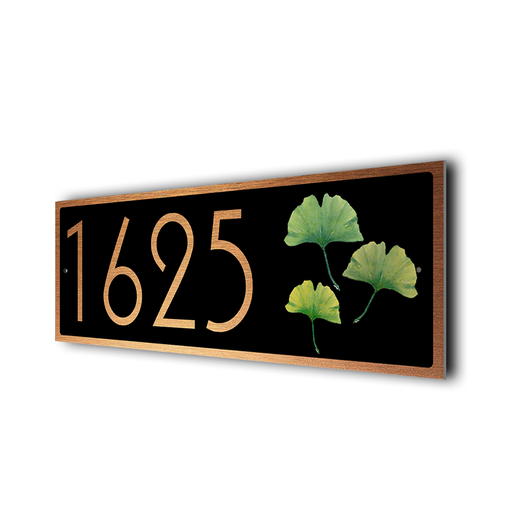 Ginkgo Leaf Address Sign