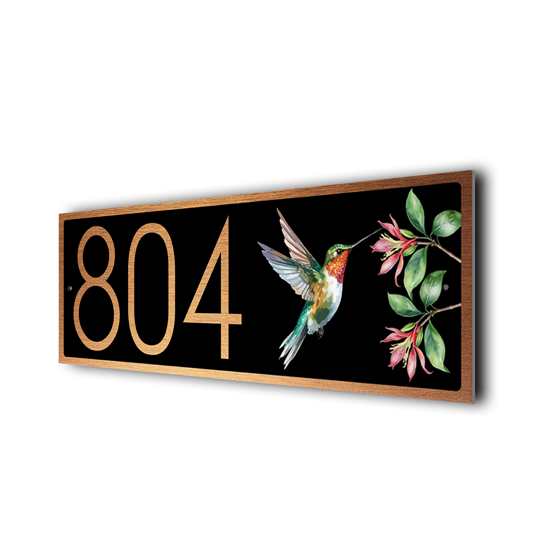 Hummingbird Address Sign