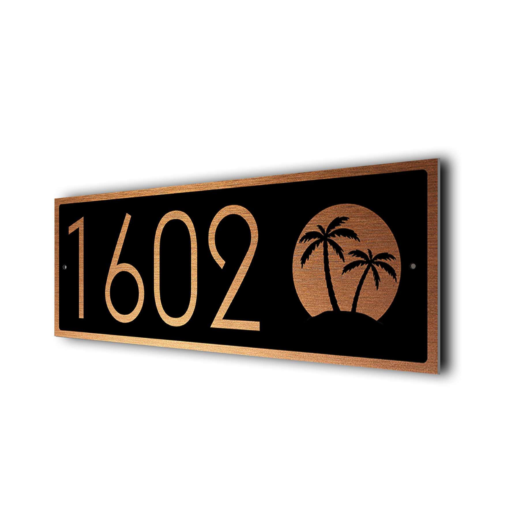 Palm Tree Address Sign