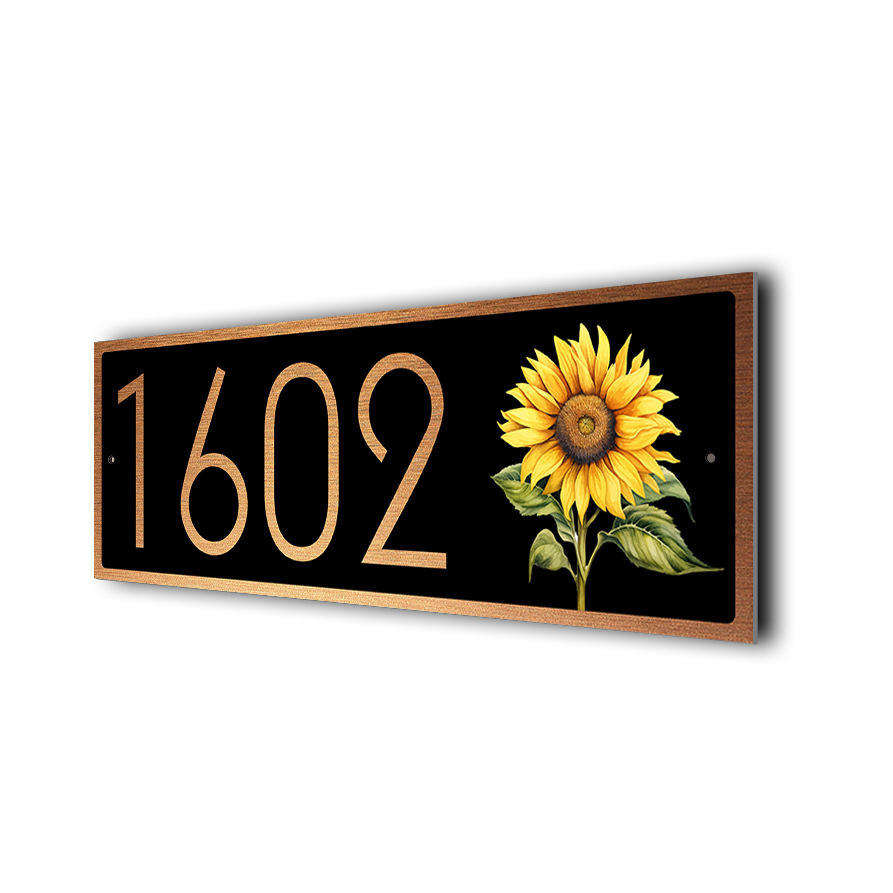 Sunflower Address Sign