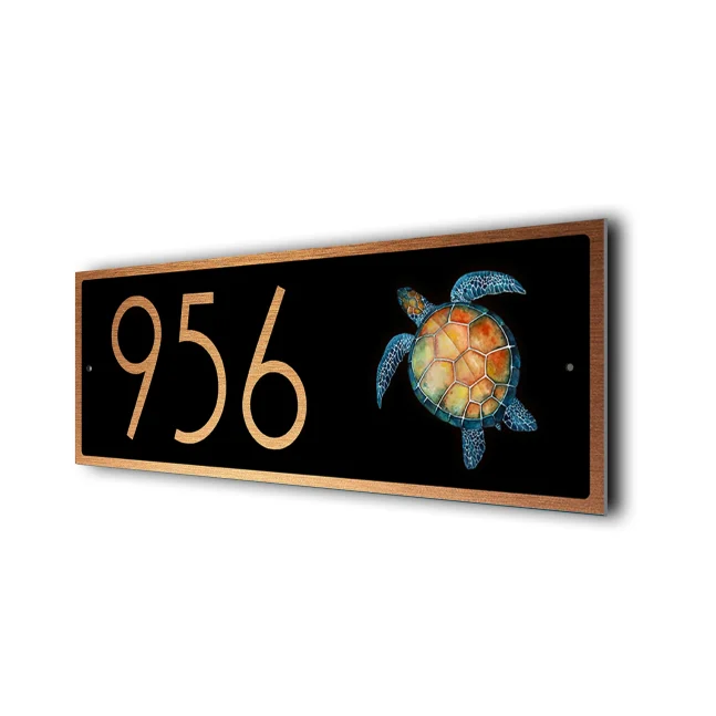 Custom Turtle Address Sign Turtle Address Sign