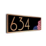 Custom USA Flag Address Signs