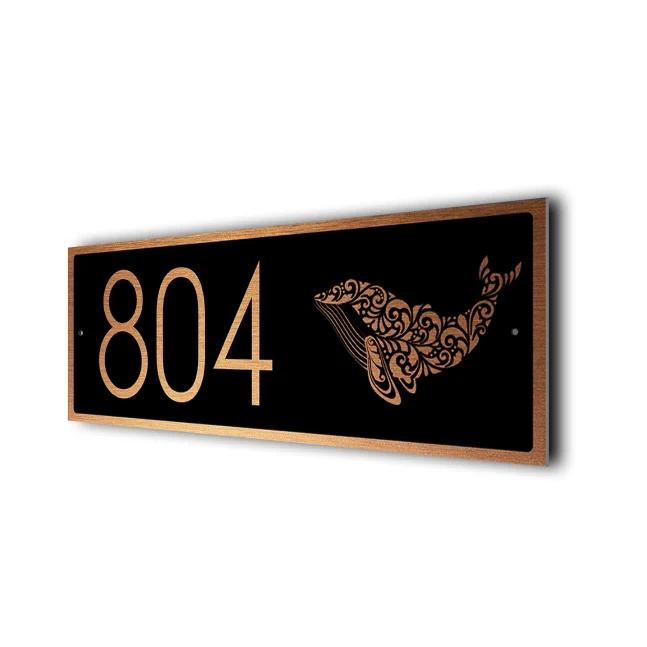 Custom Whale Address Sign Whale Address Sign