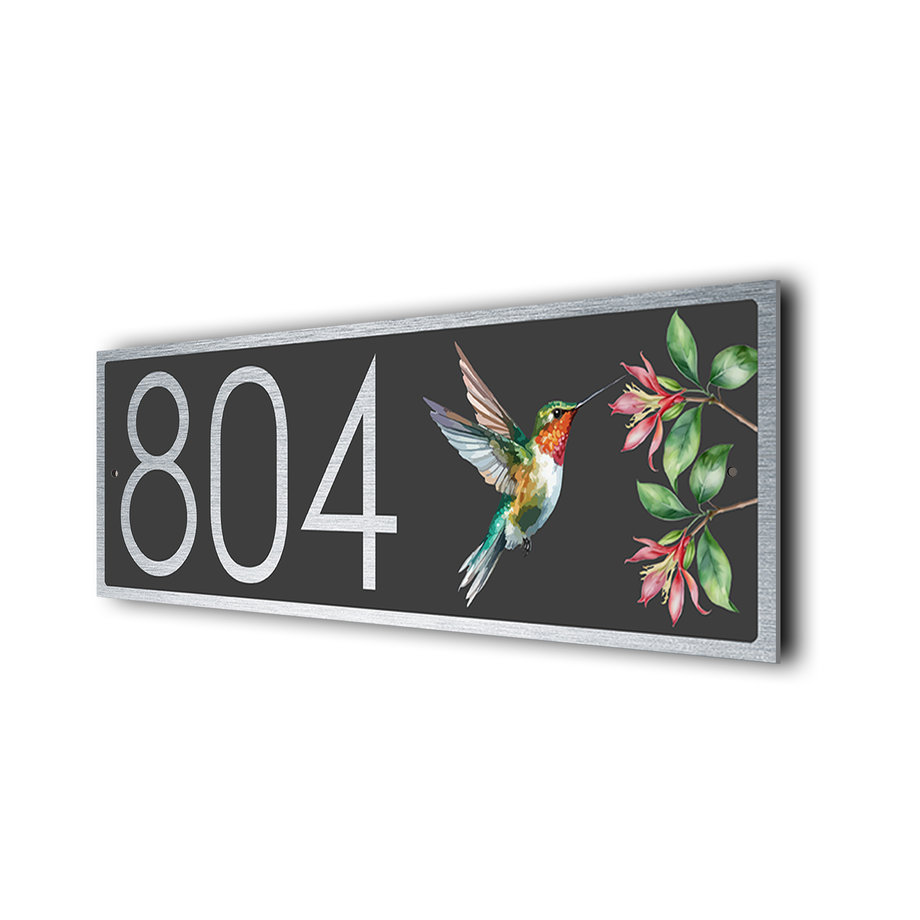 Custom Hummingbird Address Sign