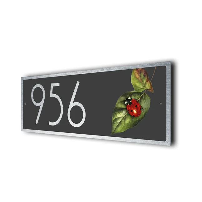 Modern Ladybird Address Sign Ladybird Address Sign