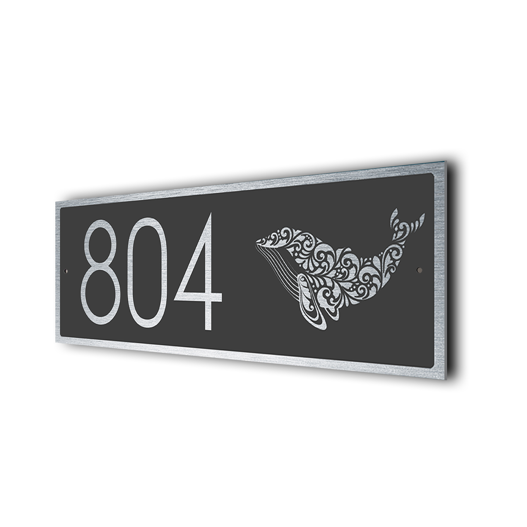 Whale Address Sign