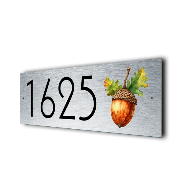Personalized Acorn Address Sign Acorn Address Sign