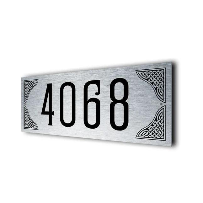 Personalized Celtic Address Sign Celtic Design Address Sign