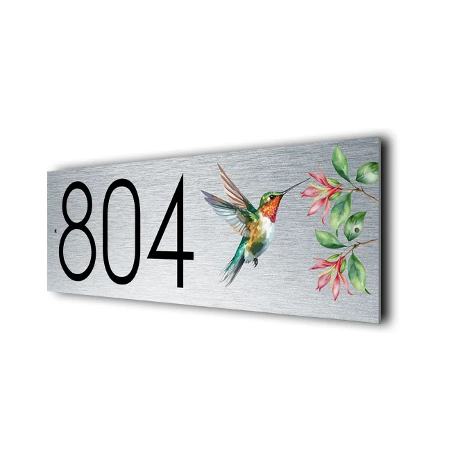 Personalized Hummingbird Address Sign Hummingbird Address Sign