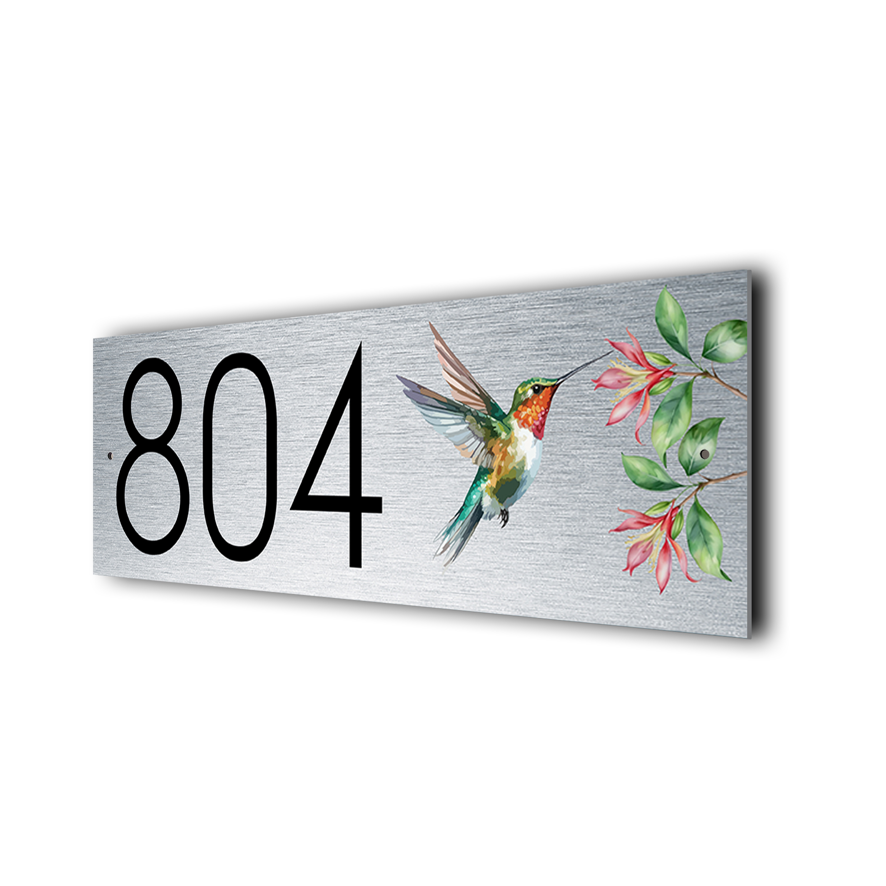 Hummingbird Address Sign