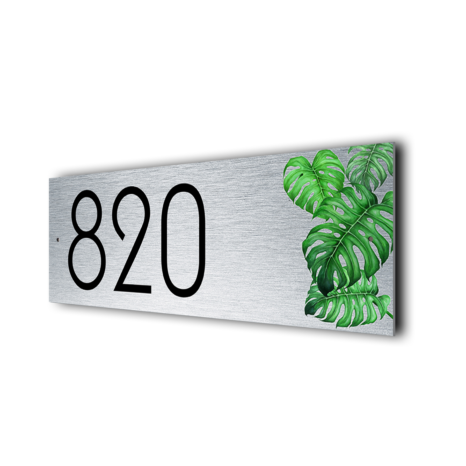 Monstera Address Sign