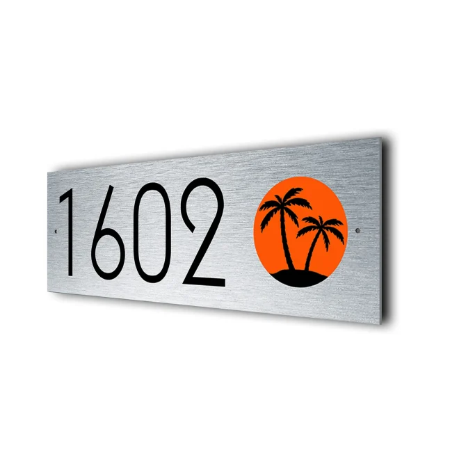 Palm Tree Address Sign