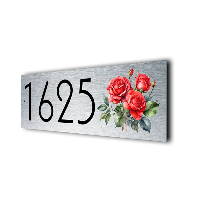 Personalized Rose Address Sign Rose Address Sign