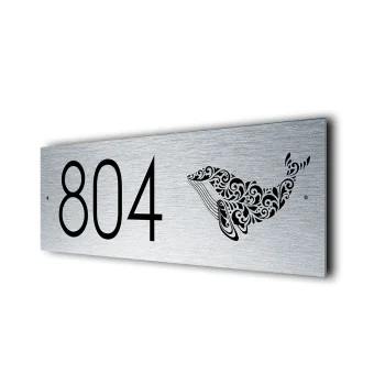 Whale Address Sign