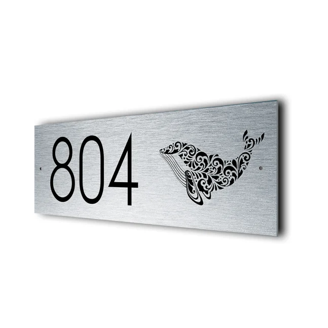 Personalized Whale Address Sign Whale Address Sign