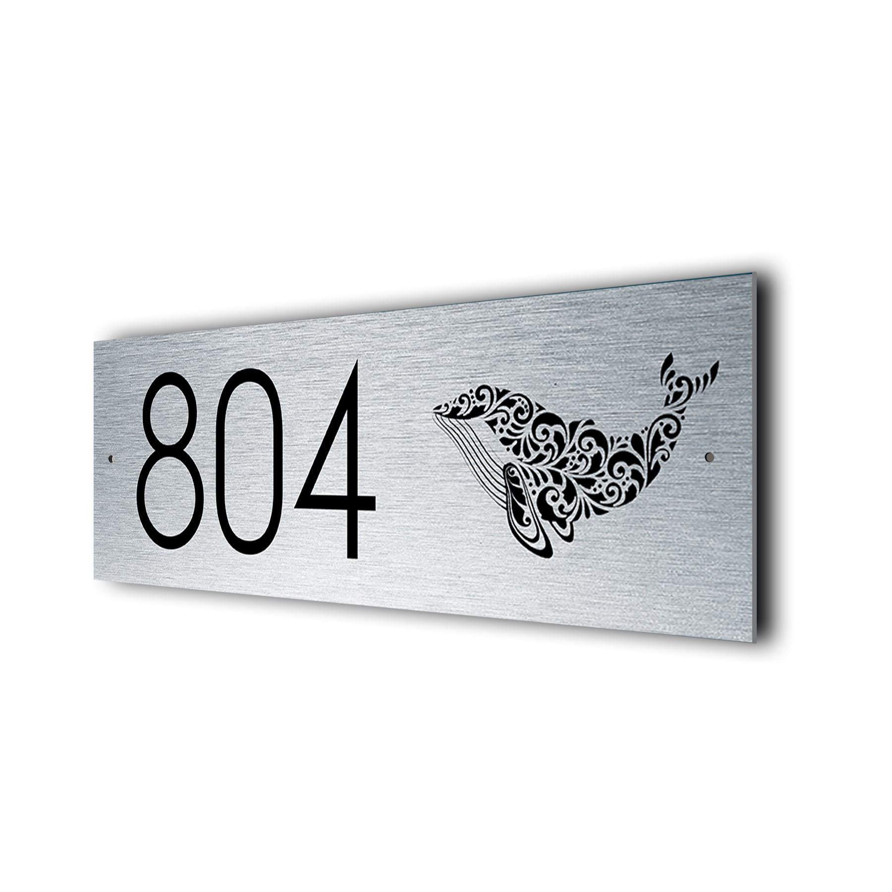 Whale Address Sign