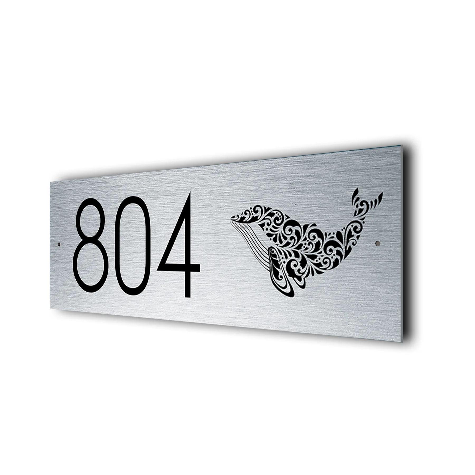 Whale Address Sign