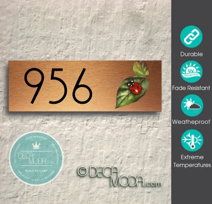 Outdoor Ladybird Address Sign
