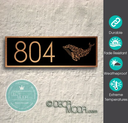 Whale Address Sign