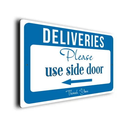 Please use the Side Door Sign