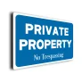 Private Property No Trespassing Sign